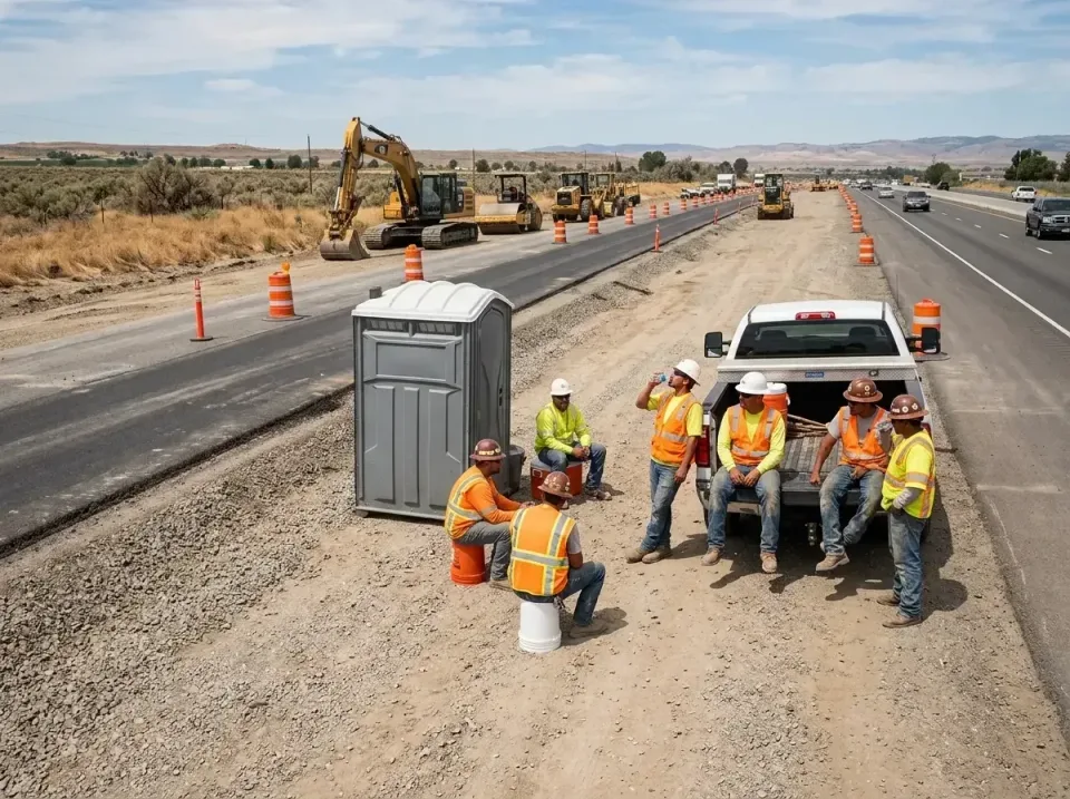 highway-road-construction-crew-007 — frequently asked questions, Porta Potty and Restroom Rentals in Franklin, IN